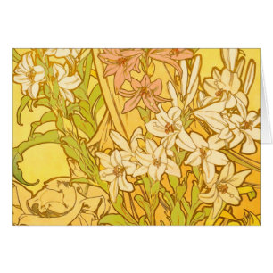 Alfonse Mucha Art Nouveau Lilien Blume
