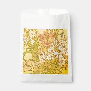 Alfonse Mucha Art Nouveau Lilienblumen Geschenktütchen