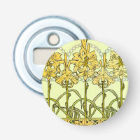 Alfonse Mucha Art Nouveau Lily Floral Pattern