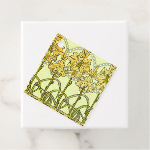 Alfonse Mucha Art Nouveau Lily Floral Pattern Geschenkanhänger