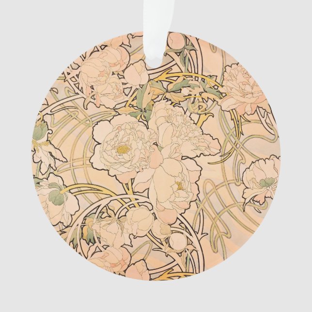 Alfonse Mucha Art Nouveau Peonies (devant)