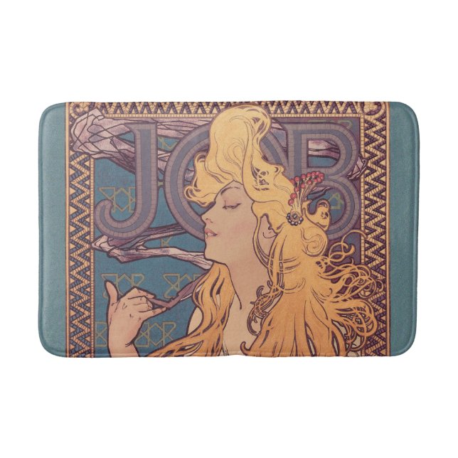 Alfonse Mucha Job Art Nouveau Frau Badematte (Vorderseite)