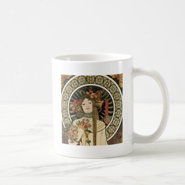 Alfonse Mucha Trappistine Nouveau Kaffeetasse (Rechts)
