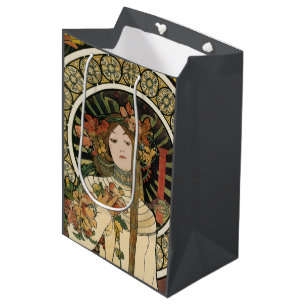 Alfonse Mucha Trappistine Nouveau Mittlere Geschenktüte