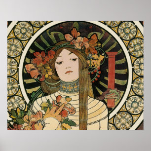 Alfonse Mucha Trappistine Nouveau Poster
