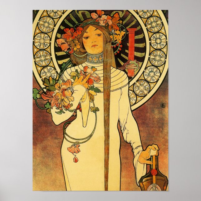 Alfonse Mucha Trappistine Nouveau Poster (Vorne)