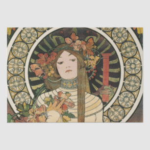 Alfonse Mucha Trappistine Nouveau Seidenpapier