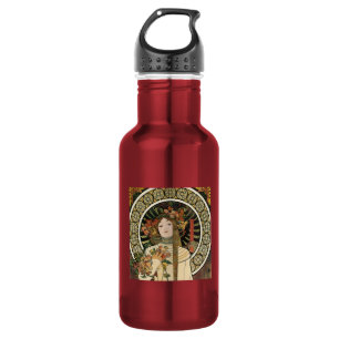 Alfonse Mucha Trappistine Nouveau Trinkflasche