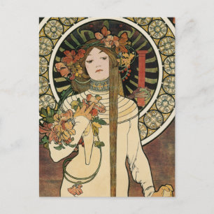 Alfonse Mucha Trappistine Nouveau Vintage Poster Postkarte