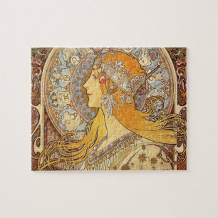 Alfonse Mucha Zodiac Art Nouveau Frau