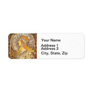 Alfonse Mucha Zodiac Art Nouveau Woman