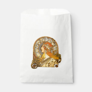 Alfonse Mucha Zodiac Art Nouveau Woman Geschenktütchen
