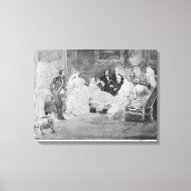 Alfred de Musset Eugene Delacroix Leinwanddruck (Vorderseite)