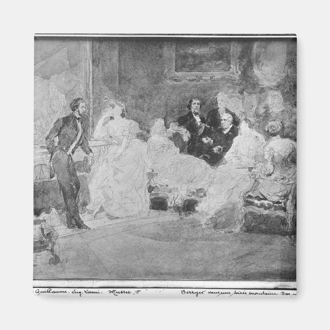 Alfred de Musset Eugene Delacroix Magnet (Vorne)
