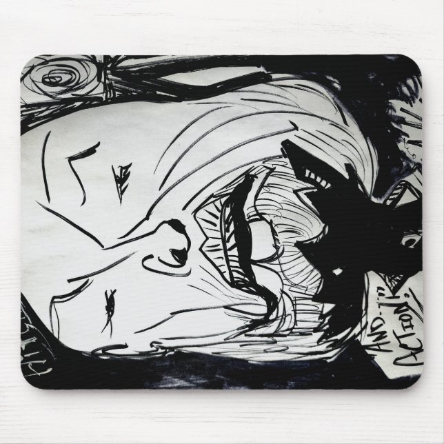 Alfred Hitchcock Mousepad by J. Gatsby Original  (Vorne)