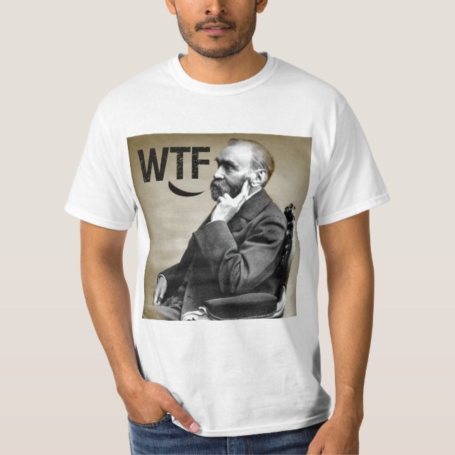 Alfred Nobel, WTF T-Shirt (Vorderseite)