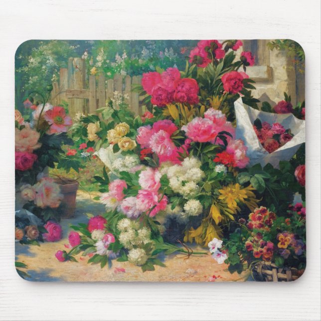 Alfred Petit Blume Baskets und Blume Pots in.. Mousepad (Vorne)