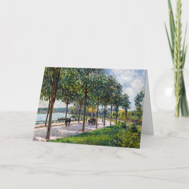 Alfred Sisley - Allee of Kastanienbäume Karte (Vorderseite)