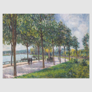Alfred Sisley - Allee of Kastanienbäume Seidenpapier