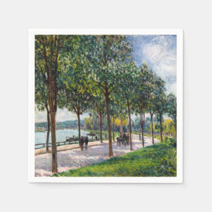 Alfred Sisley - Allee of Kastanienbäume Serviette