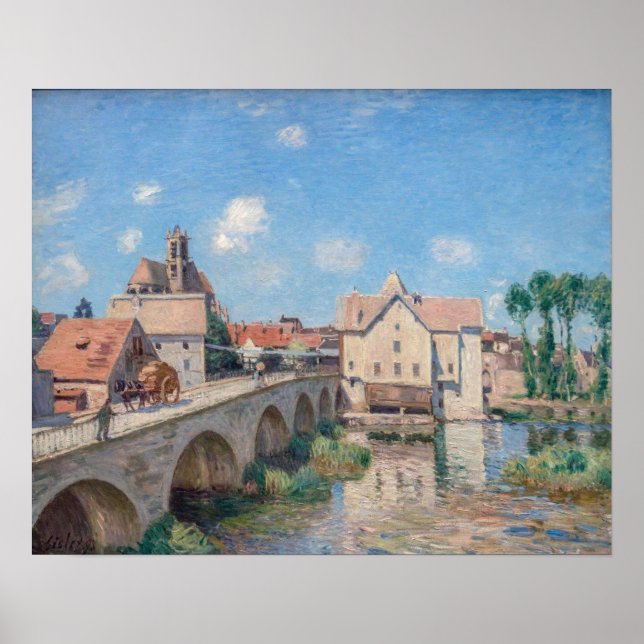Alfred Sisley artwork - Le Pont de Moret Poster (Vorne)