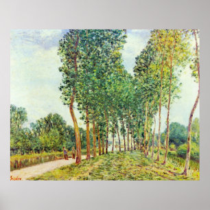 Alfred Sisley - Banken der Loing in Moret Poster