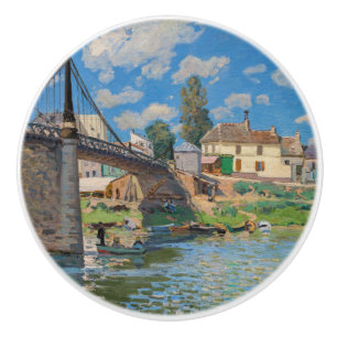 Alfred Sisley - Brücke bei Villeneuve-la-Garenne Keramikknauf