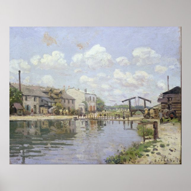 Alfred Sisley | Canal Saint-Martin, Paris Poster (Vorne)