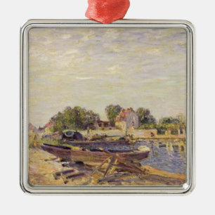 Alfred Sisley das Loing am Heiligen-Mammes Silbernes Ornament