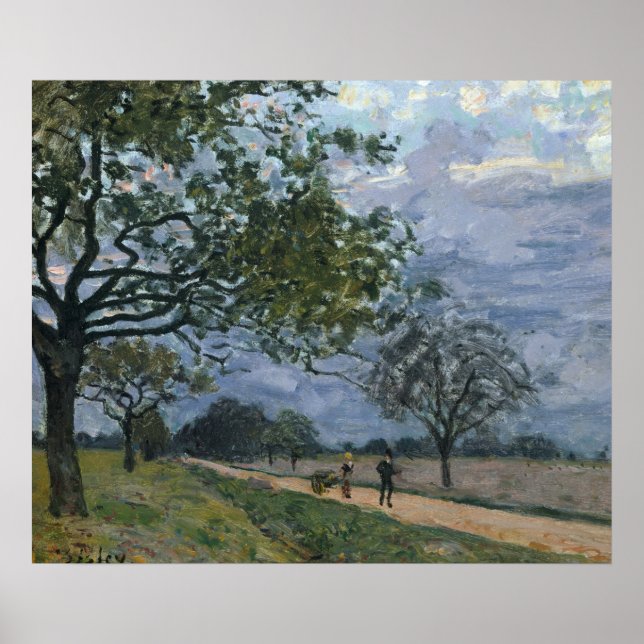 Alfred Sisley, der berühmte Visuelle Künstler von  Poster (Vorne)