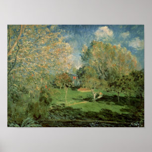 Alfred Sisley Der Garten der Familie Hoschede Poster