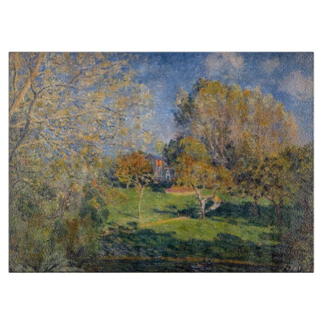 Alfred Sisley - Der Garten von Hoschede, Montgeron Schneidebrett (Vorderseite)