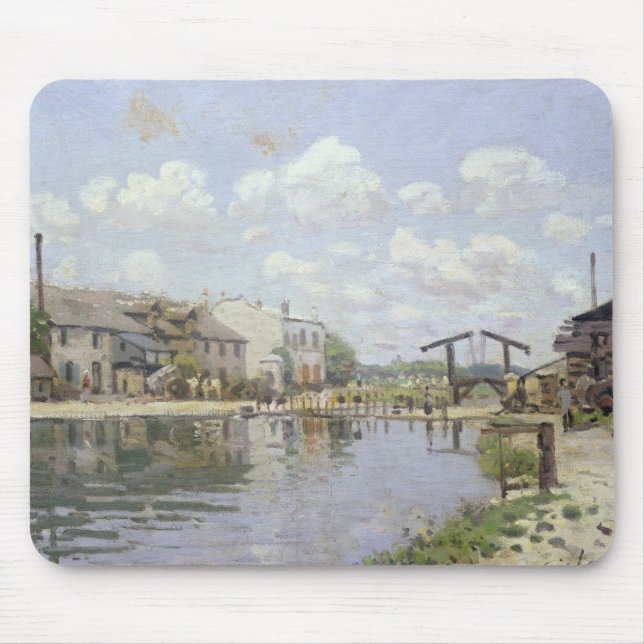 Alfred Sisley | der Kanal St Martin, Paris Mousepad (Vorne)