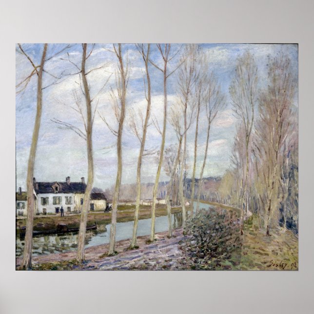 Alfred Sisley Der Loing-Kanal Poster (Vorne)