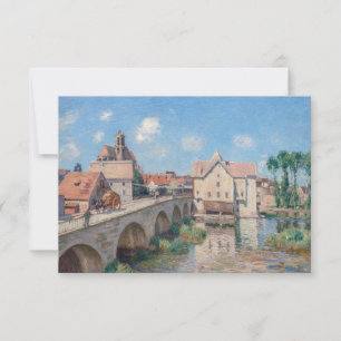 Alfred Sisley - Die Brücke von Moret Dankeskarte