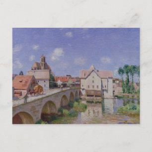 Alfred Sisley   Die Brücke von Moret Postkarte