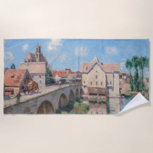 Alfred Sisley - Die Brücke von Moret Strandtuch