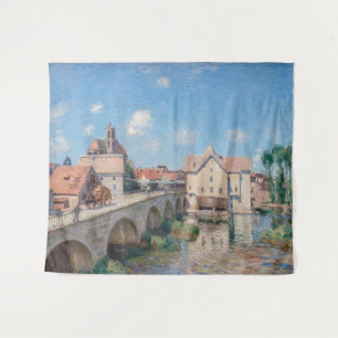 Alfred Sisley - Die Brücke von Moret Wandteppich