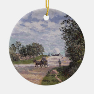 Alfred Sisley die Straße von Mantes Keramikornament