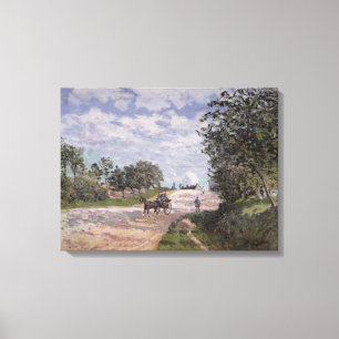 Alfred Sisley   die Straße von Mantes Leinwanddruck