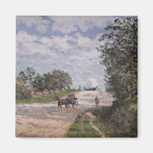 Alfred Sisley die Straße von Mantes Magnet