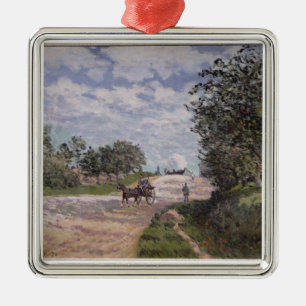 Alfred Sisley die Straße von Mantes Silbernes Ornament