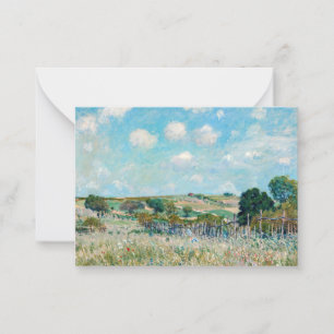 Alfred Sisley - Die Wiese Mitteilungskarte