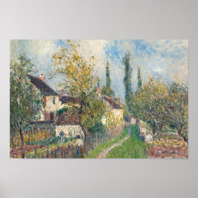 Alfred Sisley - Ein Pfad bei Les Sablons Poster (Vorne)