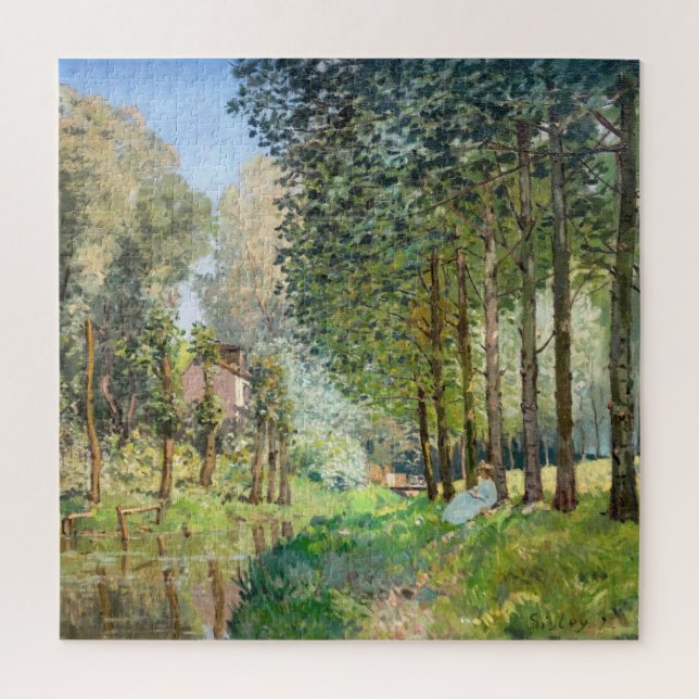 Alfred Sisley - Erholung entlang der Straße (Vertikal)
