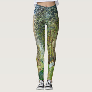 Alfred Sisley - Erholung entlang der Straße Leggings