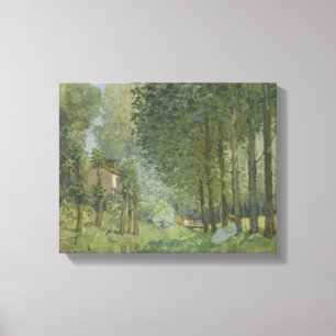 Alfred Sisley - Erholung entlang der Straße Leinwanddruck