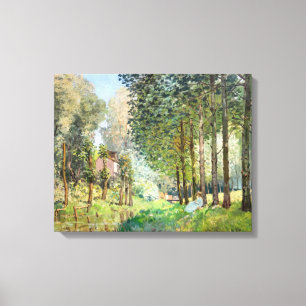 Alfred Sisley - Erholung entlang der Straße Leinwanddruck