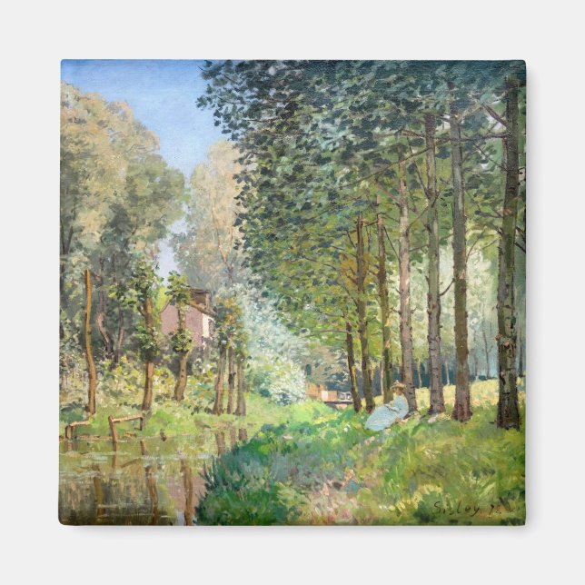 Alfred Sisley - Erholung entlang der Straße Magnet (Vorne)