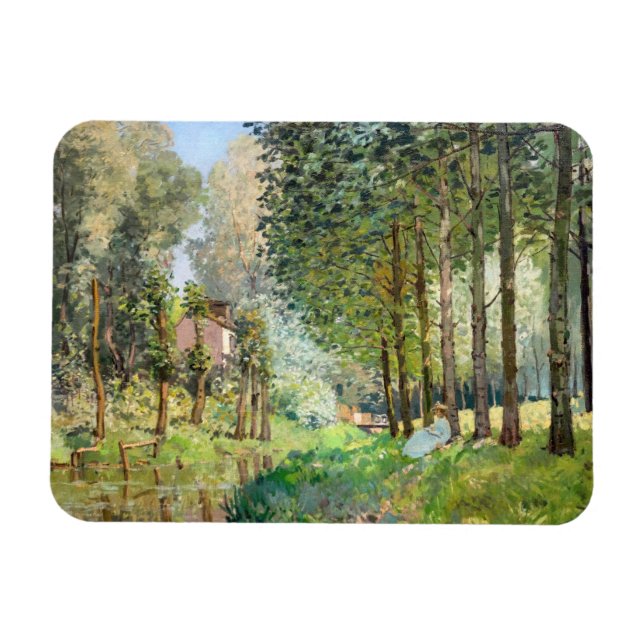 Alfred Sisley - Erholung entlang der Straße Magnet (Horizontal)